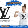 Louis Vuitton Logo svg,Louis Vuitton svg ,LV logo SVG ,LV logo Monogram SVG,Brand Fashion Svg, Png Dxf Eps File