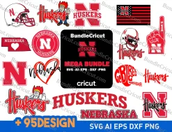 Nebraska Huskers Svg Bundle,University Svg Bundle,Football Svg,Nebraska Huskers Logo Bundle svg