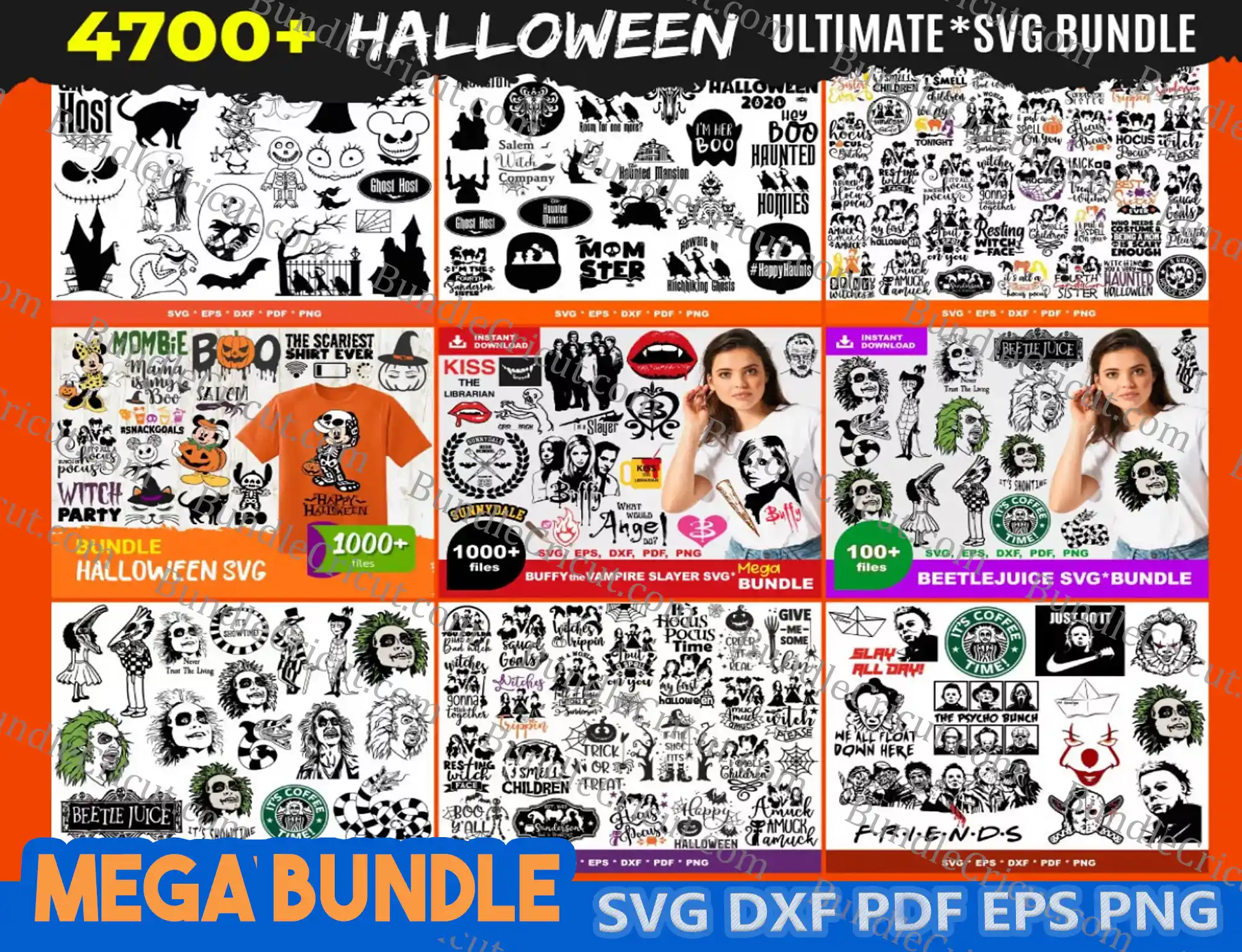 Halloween T-Shirt Mega Bundle , Halloween SVG Mega Bundle