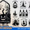 Enhance your Halloween projects with our Halloween Clipart Black and White Collection. With 10 unique designs available in 6 versatile file formats (SVG, DXF, EPS, AI, PDF, PNG), you'll have the perfect elements for crafting invitations, decorations, and more.