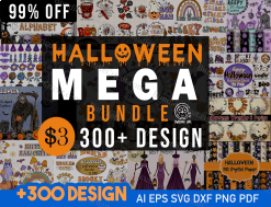 This captivating design is part of our Halloween Decorations Bundle, available in six versatile file formats (SVG, DXF, EPS, AI, PDF, PNG). Download it for free and infuse your Halloween projects with spooky charm.