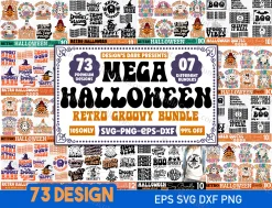 Enhance your Halloween fashion and decor with our Retro Halloween Shirt Designs. This collection includes 73 vintage-inspired graphics, each available in six file formats (SVG, DXF, EPS, AI, PDF, PNG), allowing you to infuse a touch of nostalgia into your Halloween-themed creations.