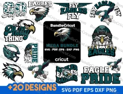 Cheer on the Philadelphia Eagles with our Eagles Super Bowl Shirt SVG Collection, featuring 20 designs in six file formats (SVG, DXF, EPS, AI, PDF, PNG).