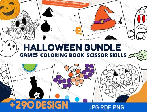 This free design is part of our Halloween Coloring Book PDF collection, featuring 290 beautifully detailed coloring pages to ignite your Halloween creativity. Download it now and start coloring!