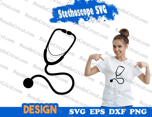 Stethoscope SVG, Nurse svg, Nurse Stethoscope SVG, Doctor svg, Medical svg,Cricut