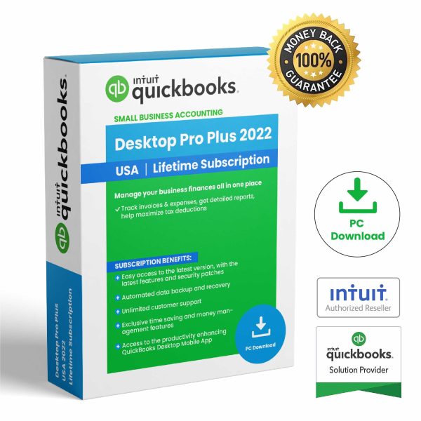 QuickBooks Desktop Pro PLus 2022 | Lifetime Activation | USA Version