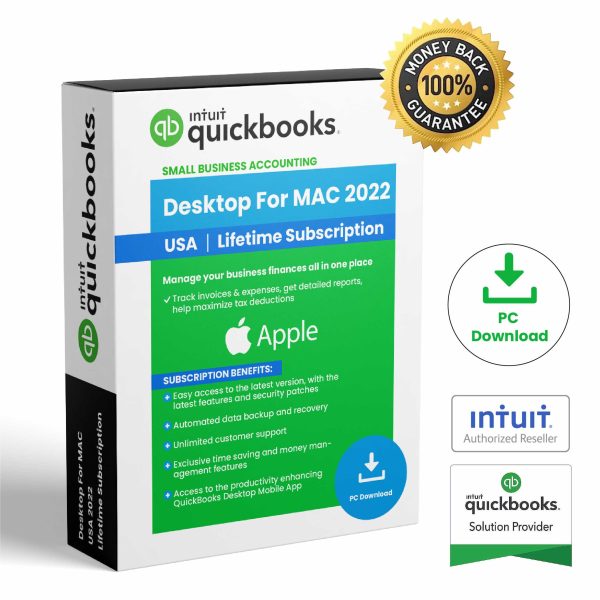 QuickBooks Desktop For Mac 2022 | Lifetime Activation | USA Version
