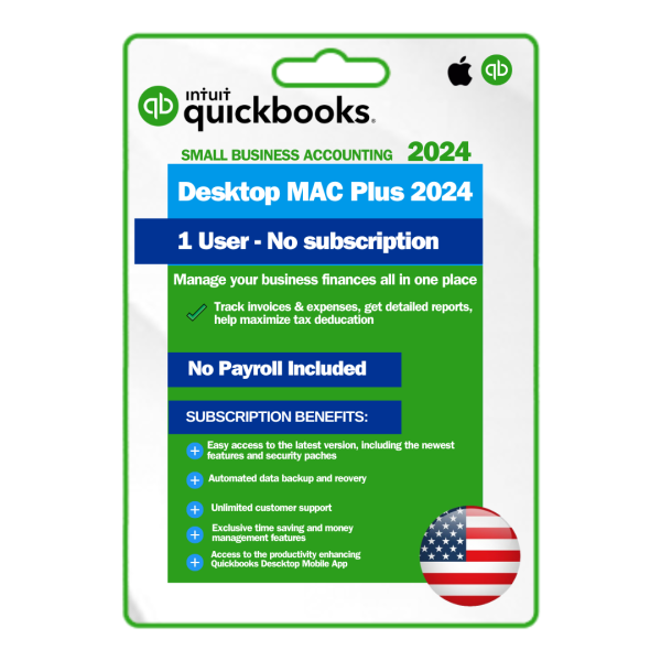 QuickBooks Desktop For Mac 2024 | Lifetime Activation | USA Version