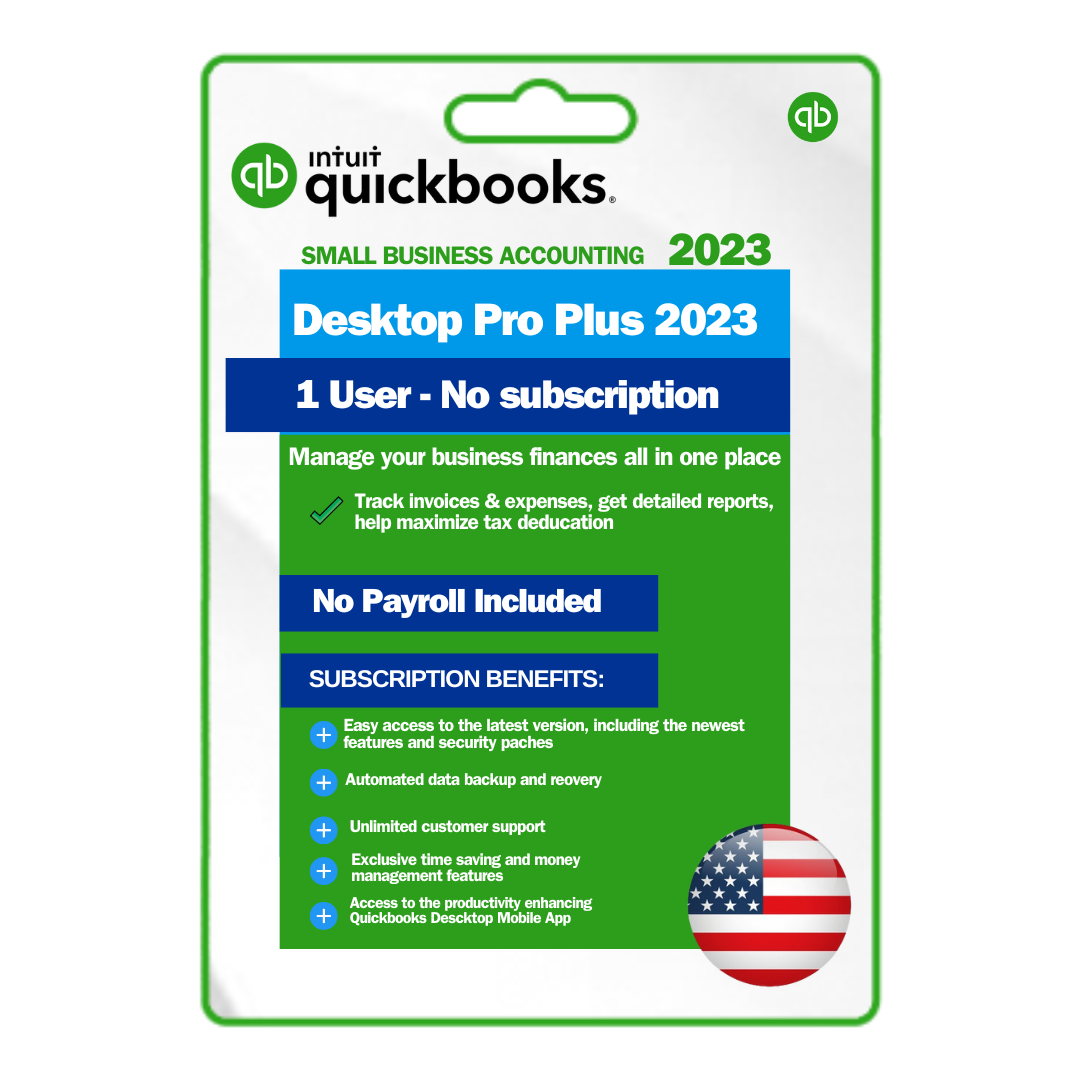 QuickBooks Desktop Pro PLus 2023 | Lifetime Activation | USA Version ...