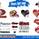 San Francisco 49ers Girl Svg Sport Svg, Football Svg