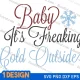 Baby it's freaking cold outside svg Free