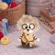 Eco crochet toys amigurumi hedgehog pattern with glasses and crossbody bag