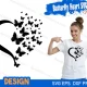 Butterfly Heart Svg