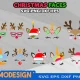 Christmas Face SVG