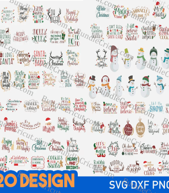 Christmas Quotes SVG bundle