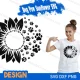 Dog Paw Sunflower SVG