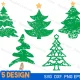 Grunge Christmas Trees svg