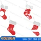 Grunge Christmas socks svg