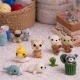 Kawaii crochet patterns featuring adorable mini amigurumi animals with big eyes