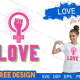 Love Women's Day Free Design