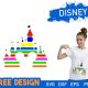 Mickey Mouse Castle Colored SVG Free