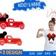 Mickey Mouse Valentines,Truck Mickey, Valentine Truck Minnie