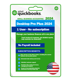 QuickBooks Desktop Pro PLus 2024 lifetime subscription USA Version
