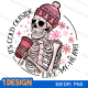 Skeleton valentines,skeleton valentines day,Funny Skeleton Valentine PNG Sublimation