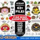 Star Wars Angry Birds (62+) -Star Wars Svg Bundle Mandalorian Svg . Darth Vader SVG .dxf Files, Bundle Star wars