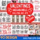 Valentine Mega Bundle, +90 Designs, Valentine day svg