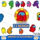 among us svg bundle