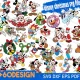 Disney Christmas SVG files