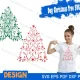 dog christmas tree svg