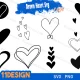 drawn heart svg