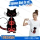 halloween black cat svg