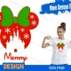minnie christmas svg