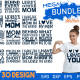 Mother's Day Quotes Svg Design Bundle