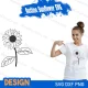 outline sunflower svg