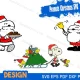 peanuts christmas svg