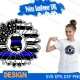 police sunflower svg