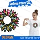 sunflower pattern svg