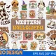 Unleash your creativity this Halloween with our "Western Halloween SVG Bundle." Explore 20 captivating designs that merge the charm of the wild west with spooky Halloween elements. Available in six file formats (SVG, DXF, EPS, AI, PDF, PNG) for versatile crafting possibilities.